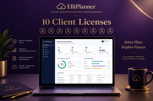 ElliPlanner Cloud Subscription for Professionals – 10 Client Licenses