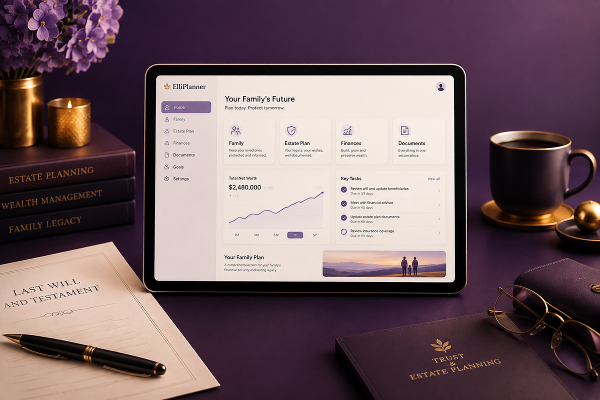 ElliPlanner™ Subscription – Family Estate & Financial Planning