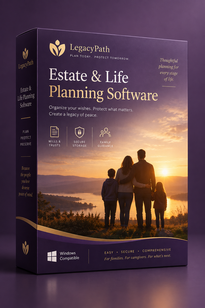 Estate & End-of-Life Planning Software for Windows PC